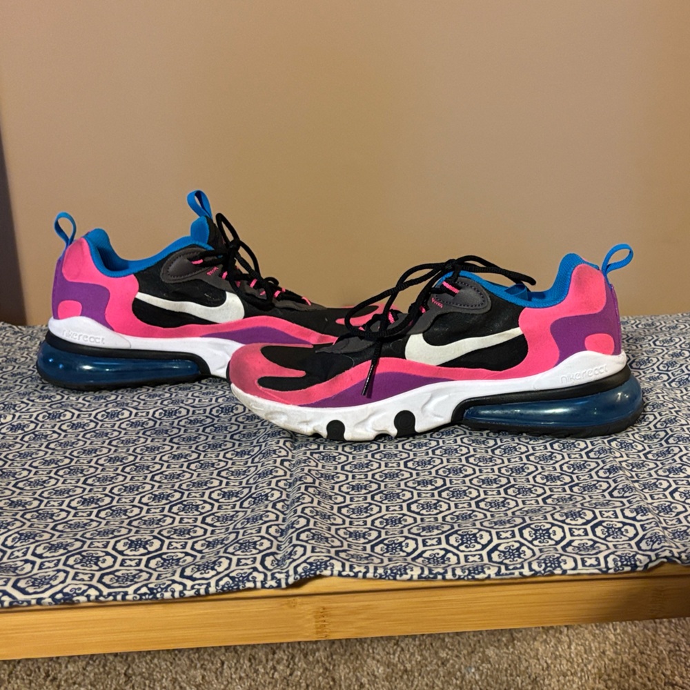 Nike Kids Pink and Blue Sneakers